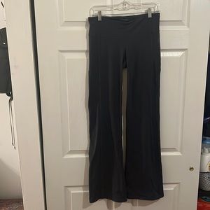 Athleta Carbon Gray Flared Yoga Pants